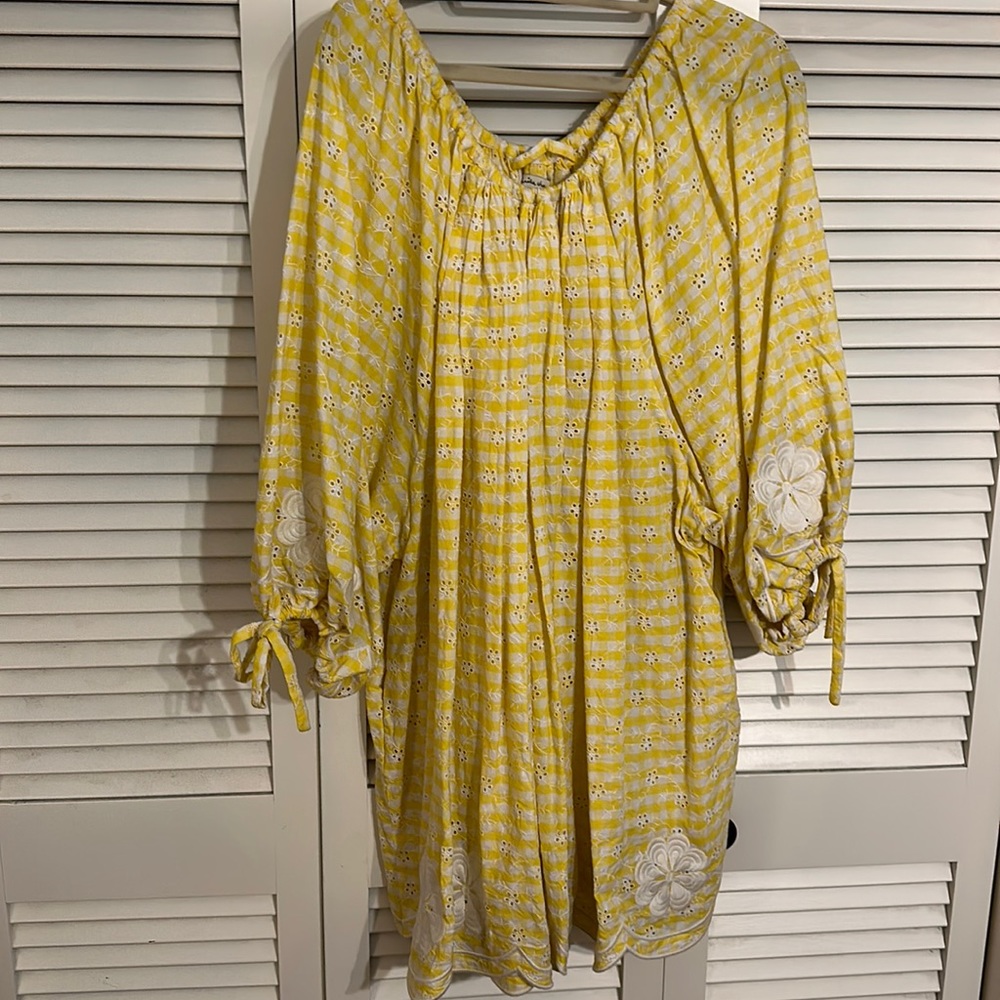 Innika Choo Yellow Gingham Dress